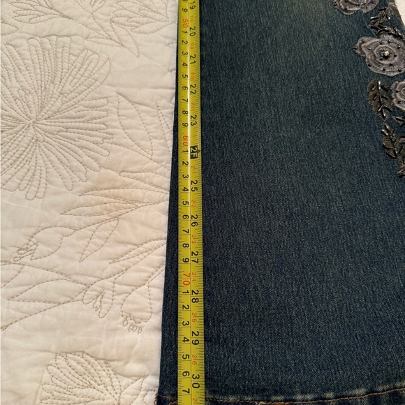 Vintage flared GoldName Jeans , French brand . embroidered with beading - Picture 11 of 11